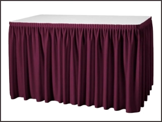Rautová sukně Rodos-výška 73cm, délka 200cm - bordo